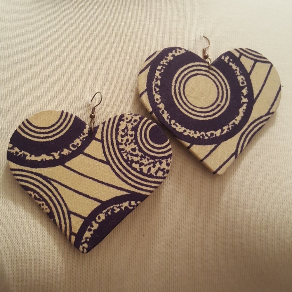 Handmade Heart Shaped Earrings